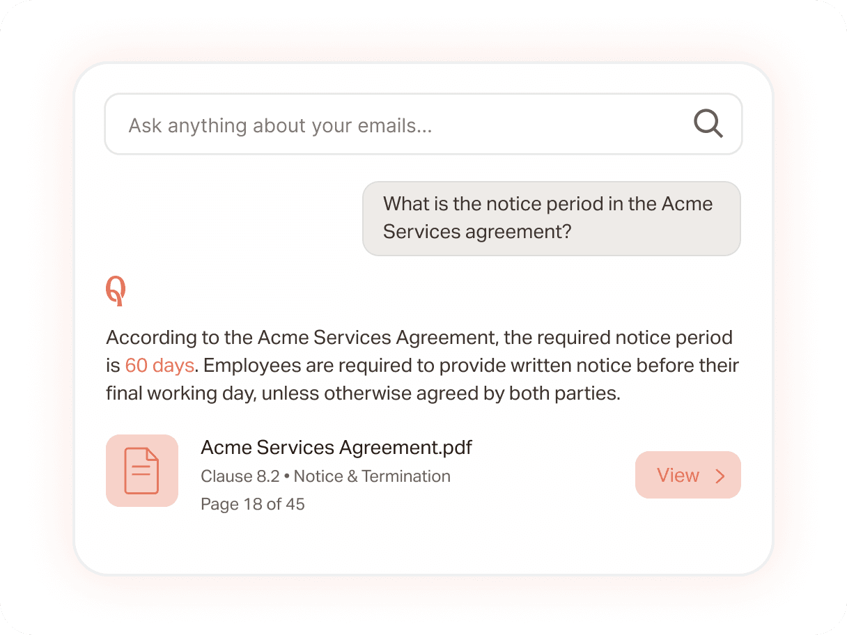Ask Your Inbox