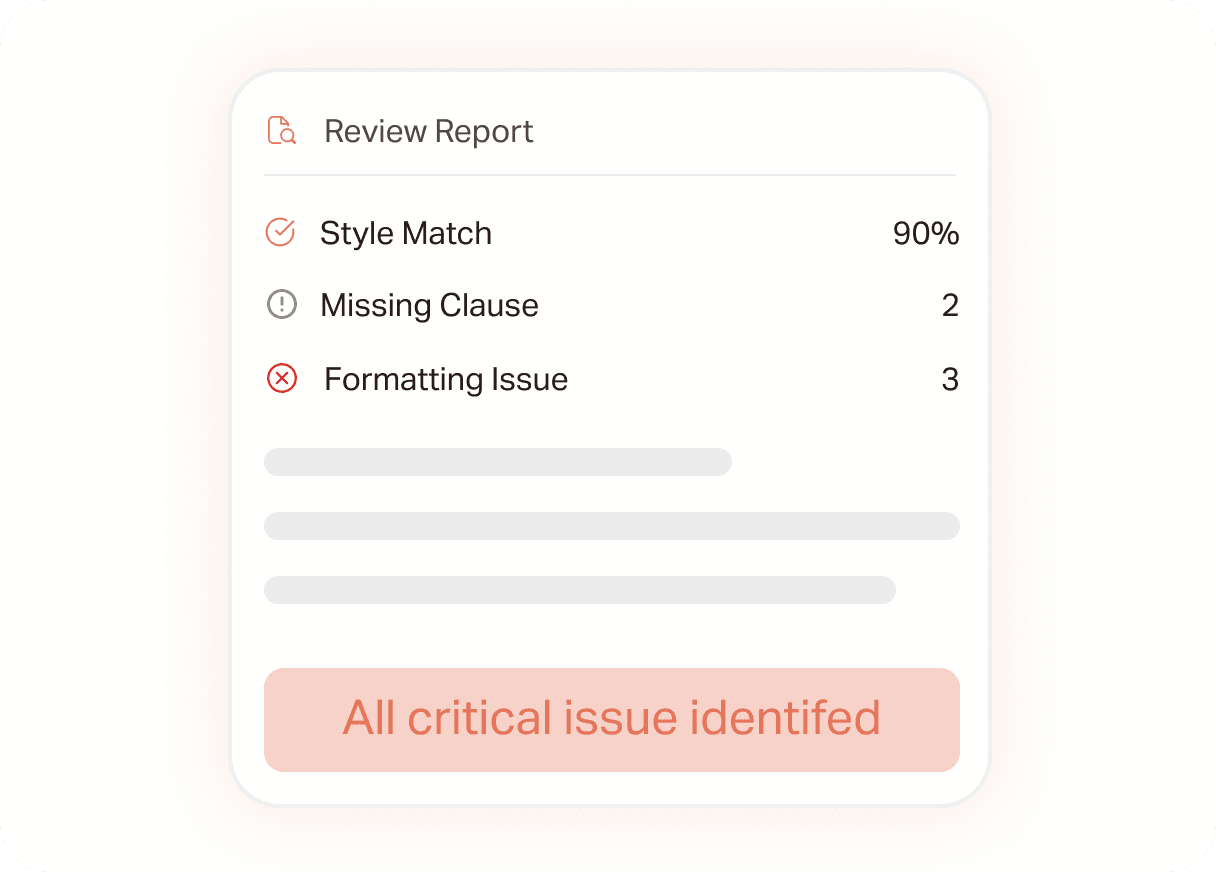 Review Against Your Standard
